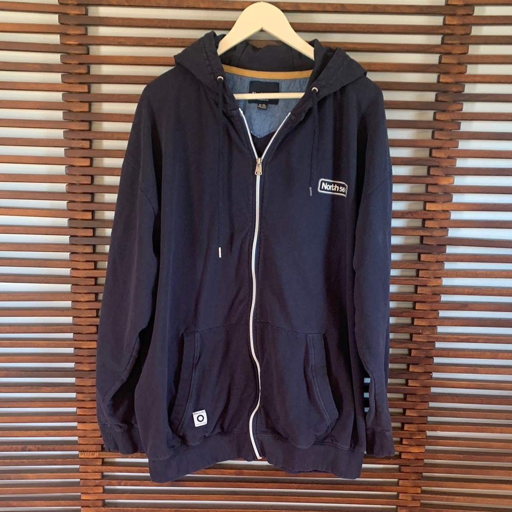 North 564 Hoodie Jacket - Navy Zip-Up Men’s Jacket
